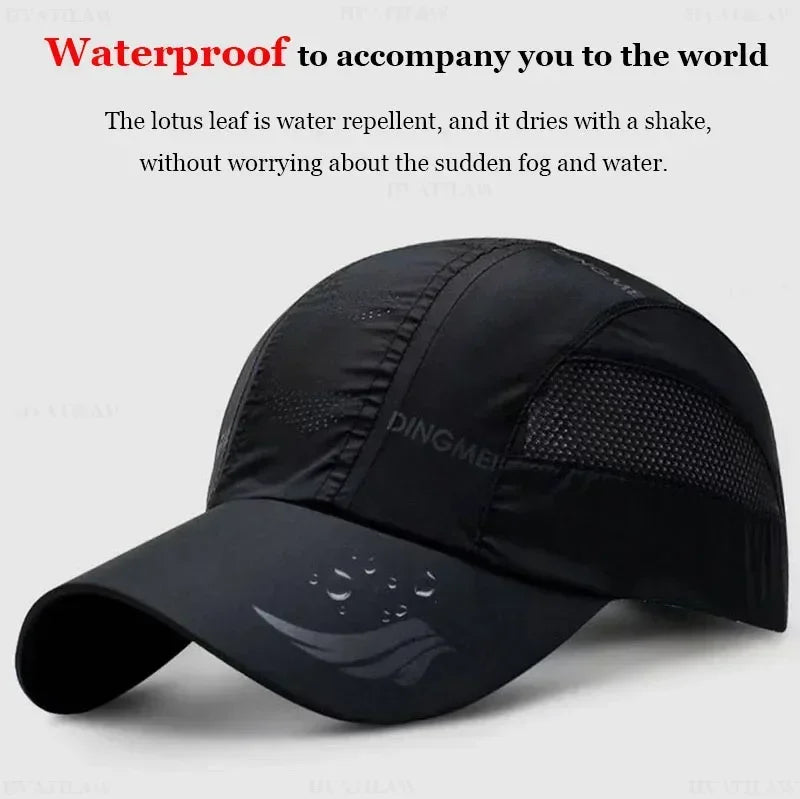 Summer Brand For Men Sports Running Sweat Baseball Cap Male Canada Golf Quick Dry Women Kpop Solid Snapback Bone Mesh Hat