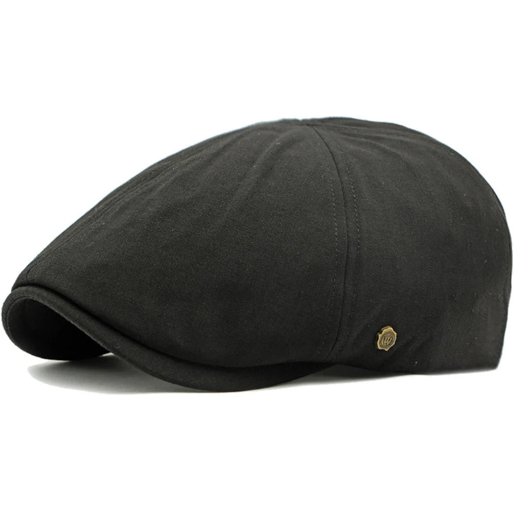 Beret Cap Spring Summer Octagonal Cap For Men Women 6 Panels Artist Painter Beret Hat