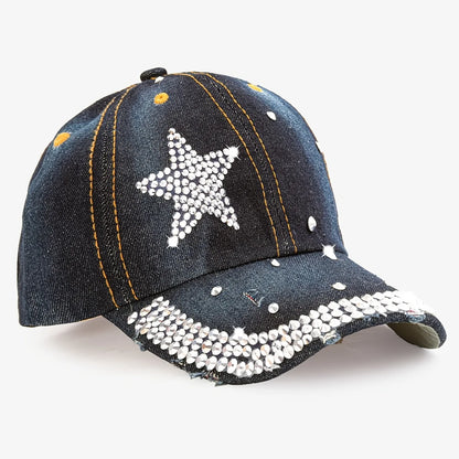 Women's Washed Distressed Baseball Cap