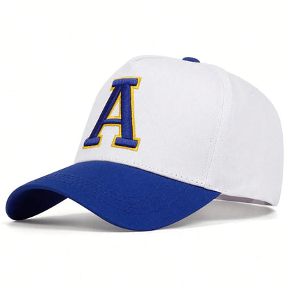 Unisex Stereoscopic A Letter Embroidery Baseball Caps Spring and Autumn