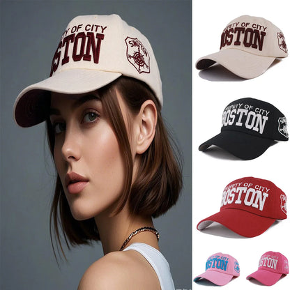 Women Casual Sport Letter Adult Men Wash Denim Caps Embroidery Snapback Caps New Women Hat