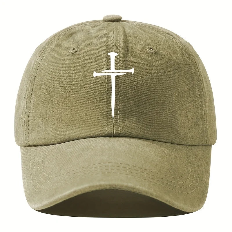 Retro Washed Cross Baseball Cap with Outdoor Activity and Party Fashion Hat