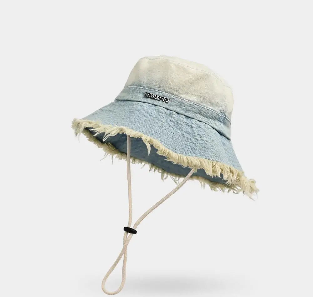 Women's Vintage Washed Denim Bucket Hat