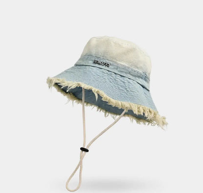 Women's Vintage Washed Denim Bucket Hat