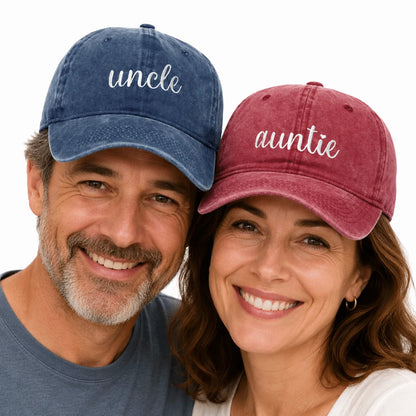 Fashion Washed Cotton Uncle Auntie Matching Caps