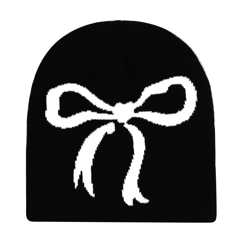 Y2K Letter Knitted Winter Autumn Beanie Cap Men Women