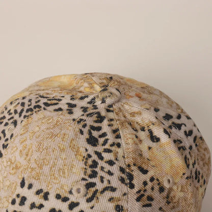 New High-Quality Retro Leopard Print Baseball Caps Women
