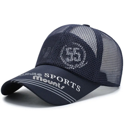 Casual Wide Brim Mesh Baseball Cap