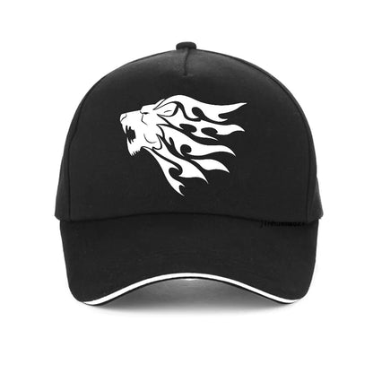Lion Head Printing Baseball Caps Summer