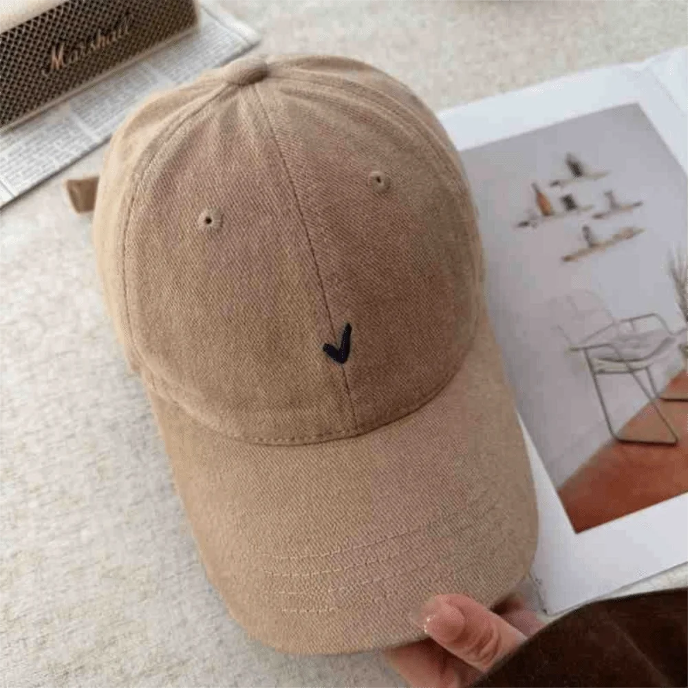 Fashion Embroidery Baseball Cap Wide Brim Retro Baseball Hat