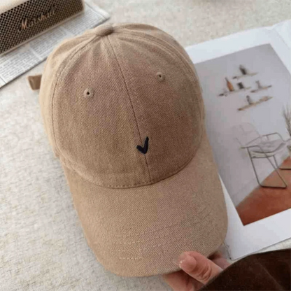 Fashion Embroidery Baseball Cap Wide Brim Retro Baseball Hat