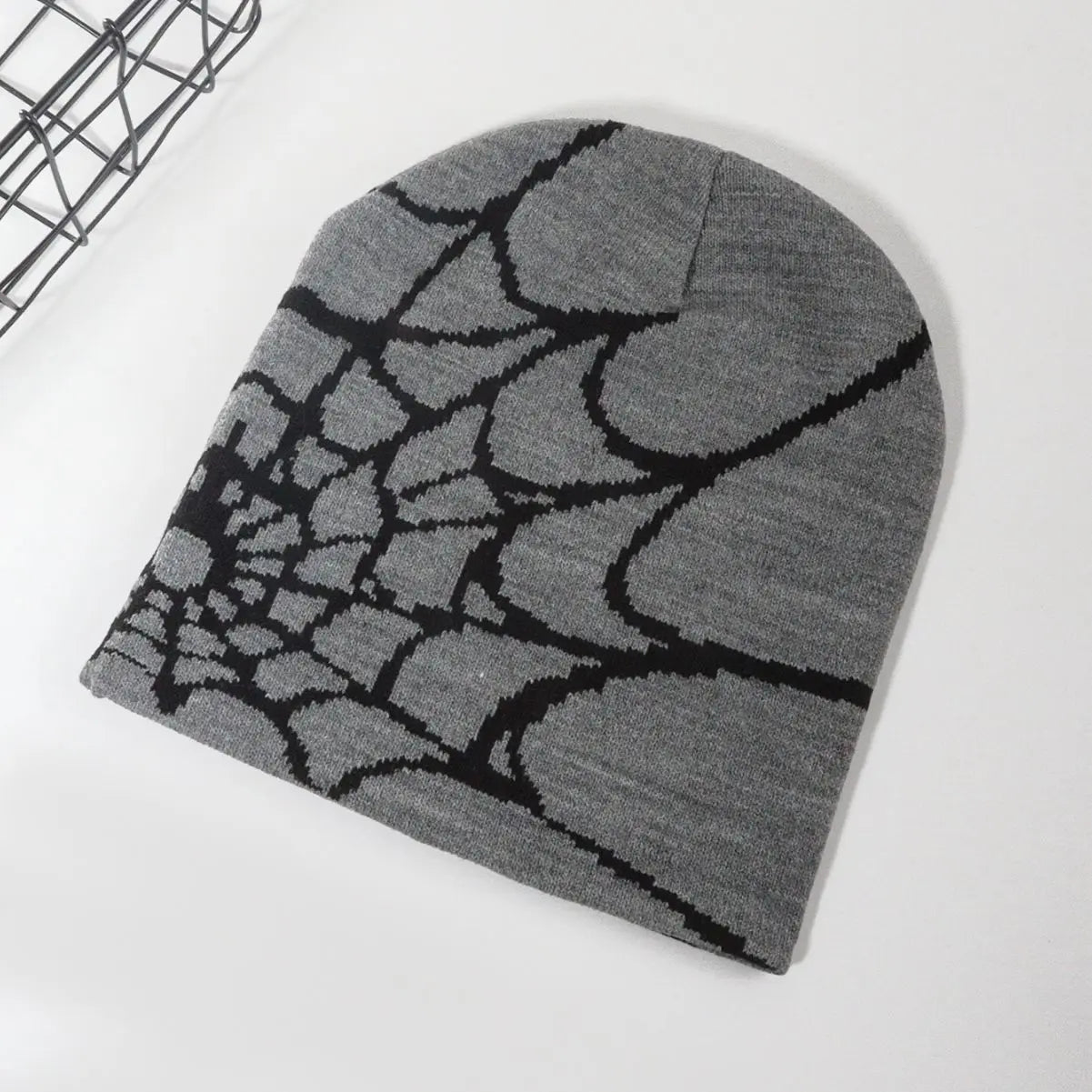 Knitting Spider Web Design Hat Skullies Beanies
