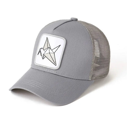 Patch Mesh Cap Men Trucker Hat Color Block Unisex Sun Protection Casual Sun Hat Manufacturer Wholesale