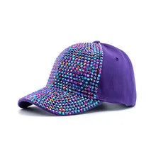New Fashion Women Diamond Inlay Cap Spring Summer