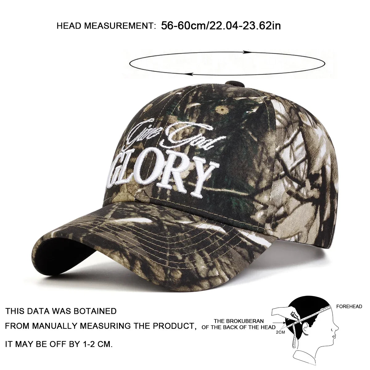 Unisex Give God Glory Letter Embroidery Baseball Caps Spring and Autumn
