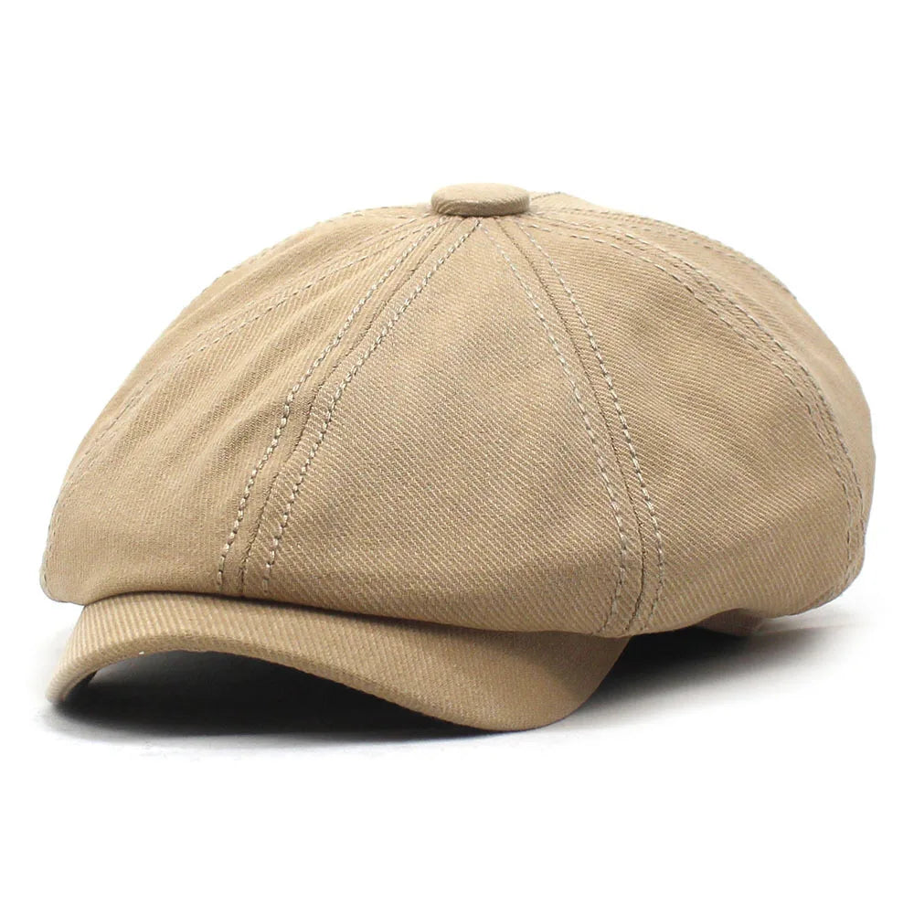 Cotton Casual Newsboys Hat For Men Women