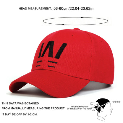 Unisex Letter Embroidery Baseball Caps Spring And Autumn
