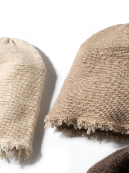 Men Unisex Autumn Winter Cashmere 35% Cap Knit Bell Hat
