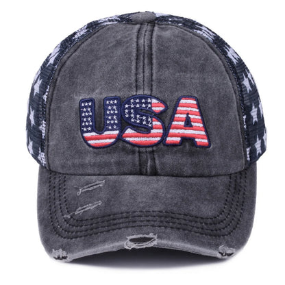 Star-Patterned Fabric Patchwork Baseball Cap