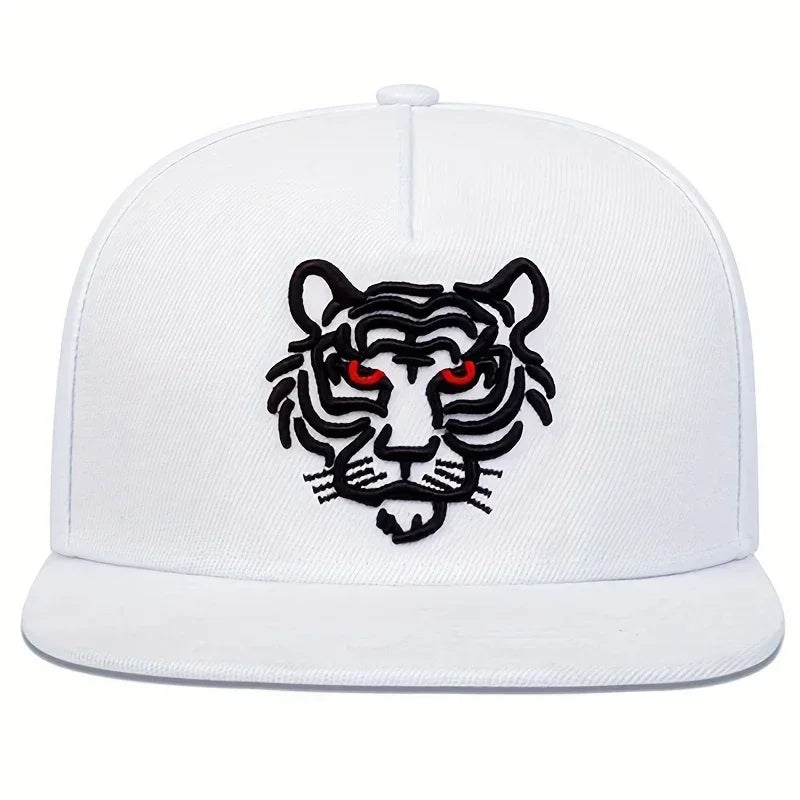 Unisex Tiger Embroidery Hip-hop Hats Spring Autumn