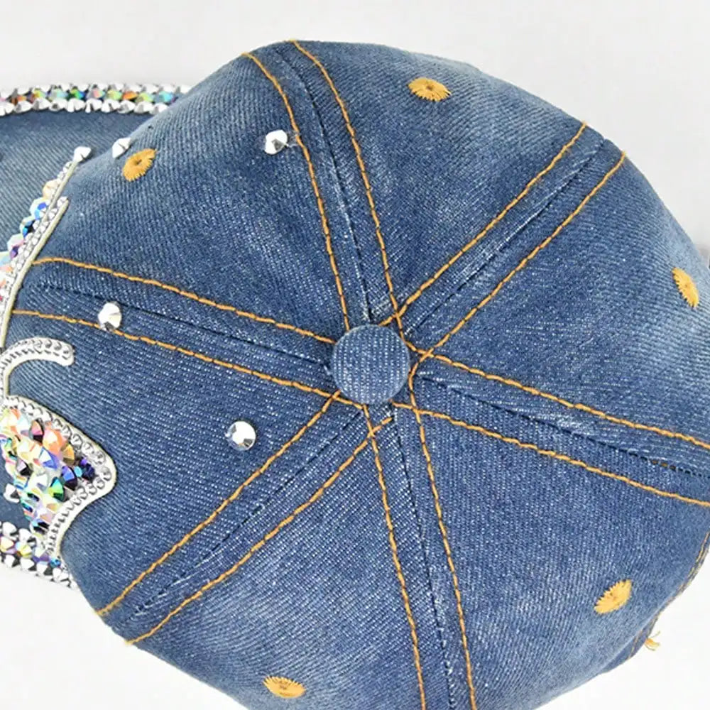 Lady's Butterfly-Studded Glittering Hat