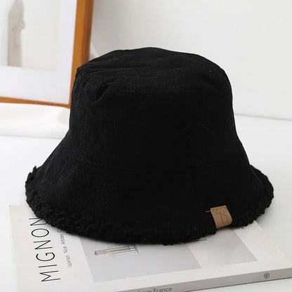 Trendy Lambswool Winter Bucket Hat