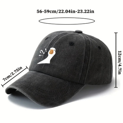 Cute Duck Pattern Printed Baseball Hat Outdoor Sunscreen Sports Leisure Travel