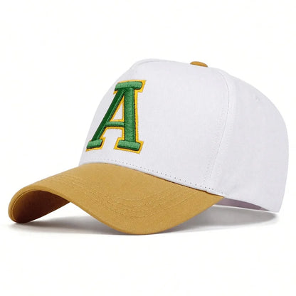 Unisex Stereoscopic A Letter Embroidery Baseball Caps Spring and Autumn