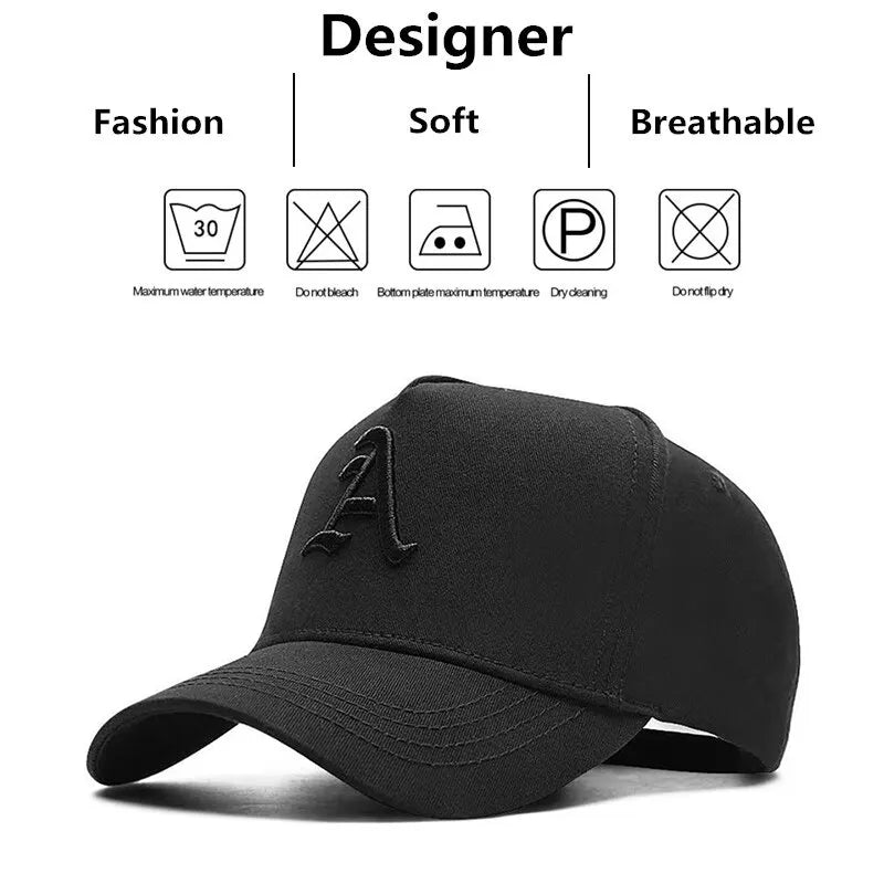 Fashion A Letter Embroidery Baseball Caps