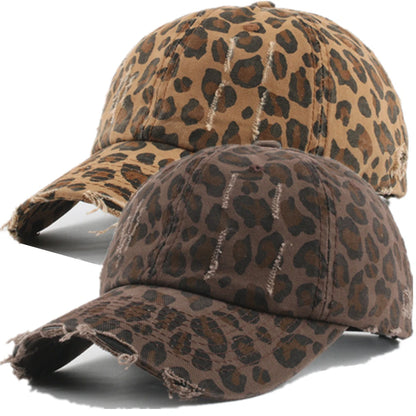 Y2K Fashion Leopard Print Women's Baseball Cap Summer