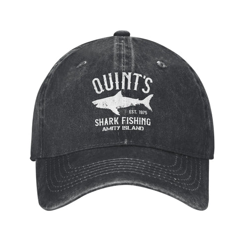 Fashion Quint's Shark Fishing Baseball Caps