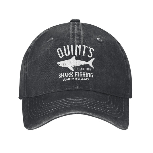 Fashion Quint's Shark Fishing Baseball Caps