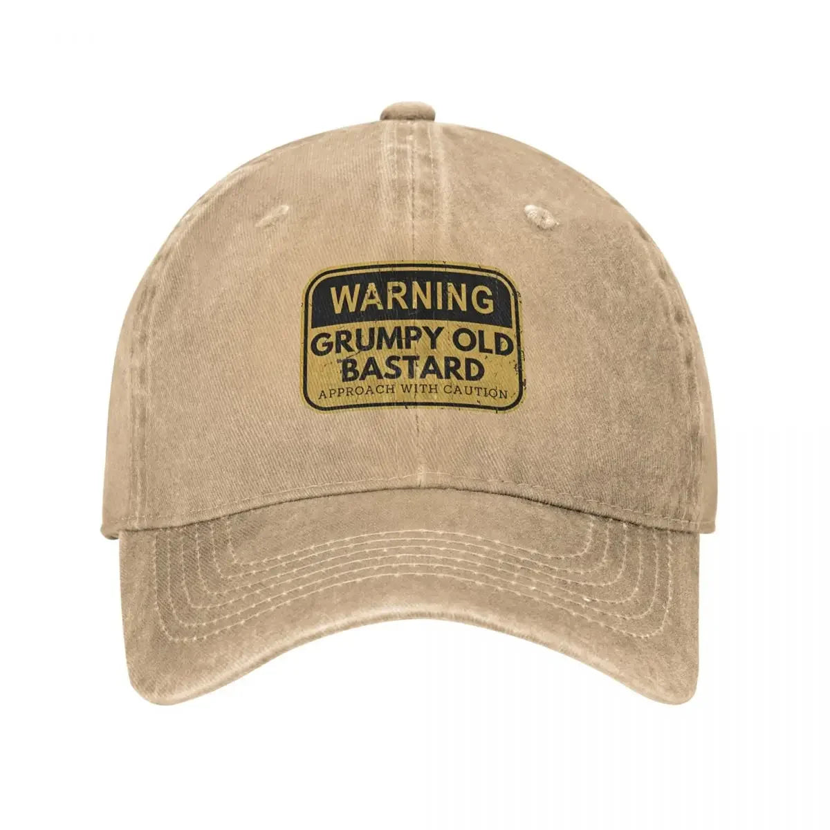 Warning Grumpy Old Bastard Approach Men Women Baseball Caps