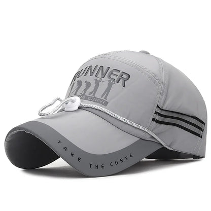 Men's Peaked Cap Breathable Sports Cap Long Brim Sunscreen Baseball Cap For Men Fashion