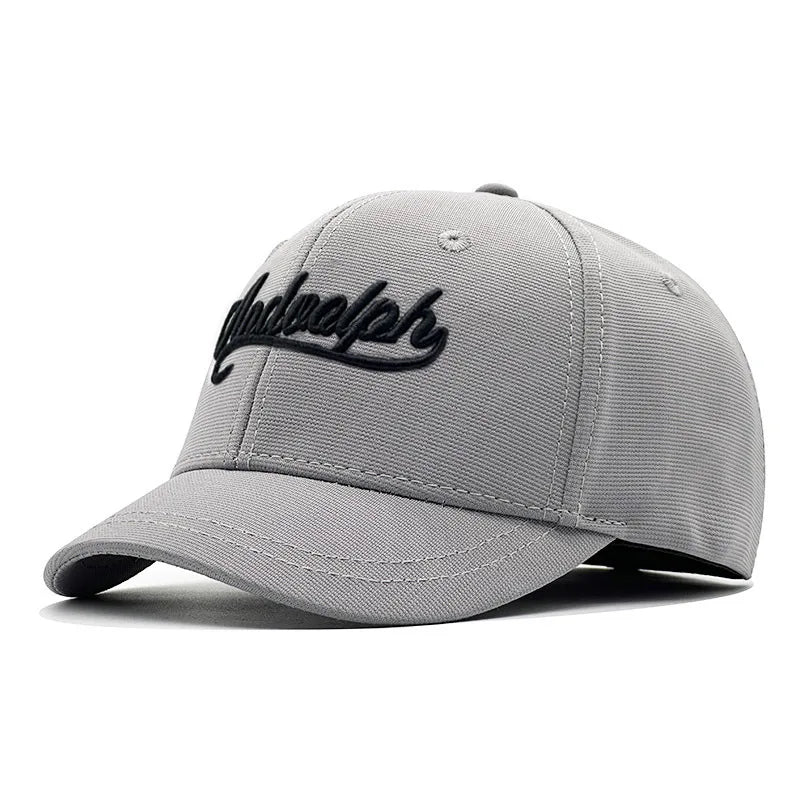 Big Head Hat Back Closed 5cm Short Brim Baseball Cap