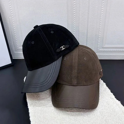 Baseball Cap Suede Women Men Hat