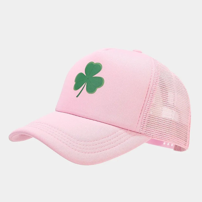 Fashion Clover Pattern Driver Hat Men's Summer Baseball Cap