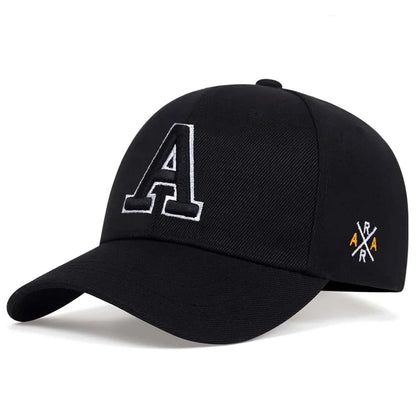 A Letter Embroidery A Baseball Cap Spring Summer Outdoor