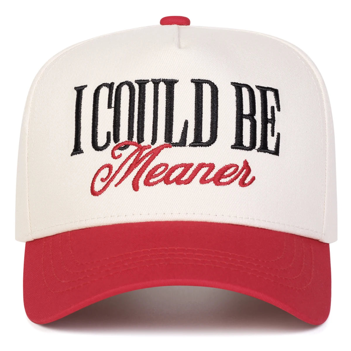 Unisex I Could Be Meaner Embroidery Baseball Caps Spring Autumn