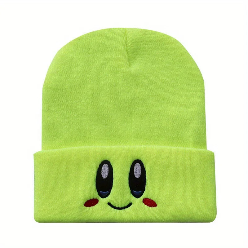 Unisex Cartoon Embroidered Big Eye Beanies Casual Hats