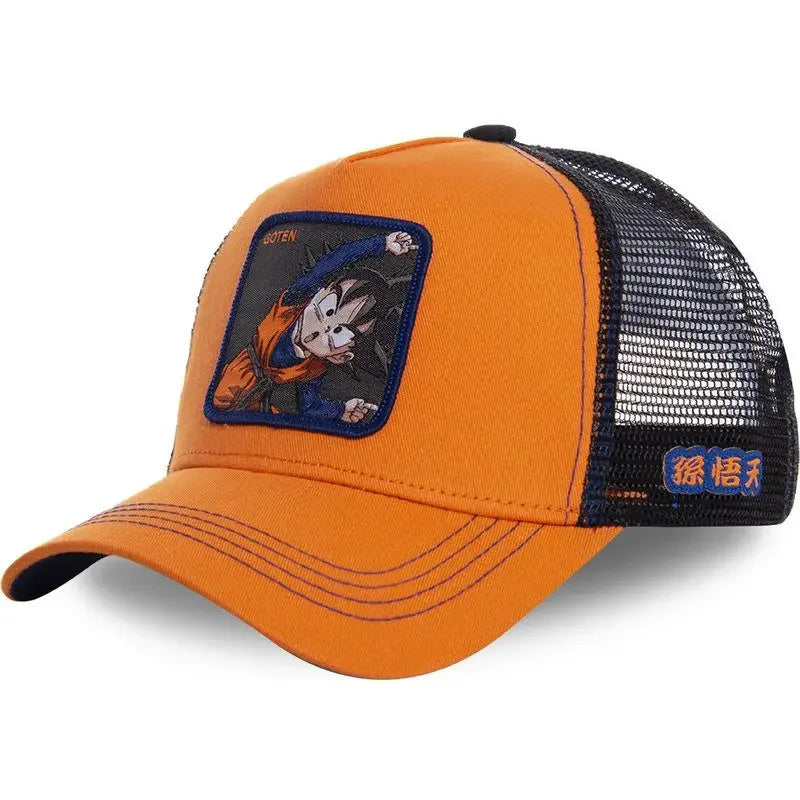 Dragon Ball Son Goku Cap Summer Travel Peaked Cap Men's Embroidery Hip-Hop Cap