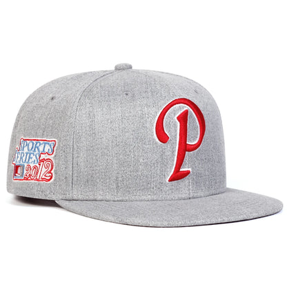 Unisex P Letter Embroidery Hip-hop Hats Fashion Spring Autumn