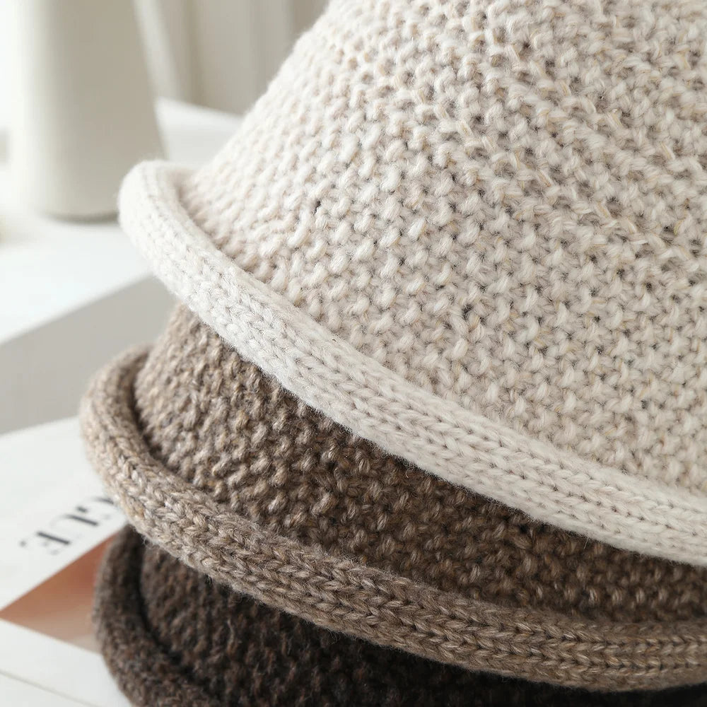 Women Chunky Knitted Cloche Hat
