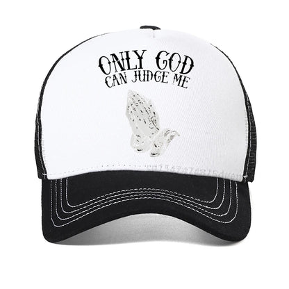 Only God can judge me Printed baseball cap Men's