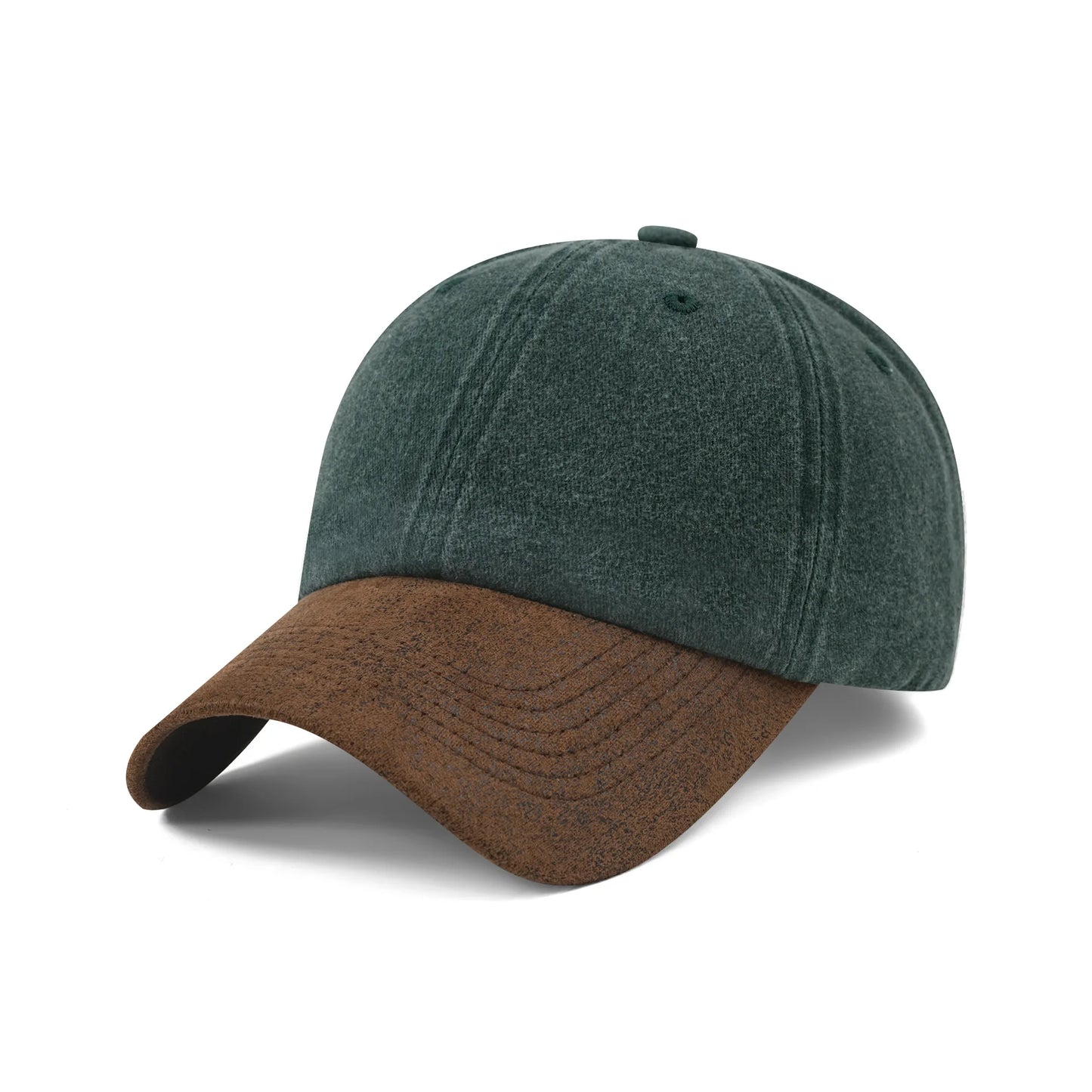 Washed Cotton Patchwork Baseball Cap
