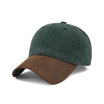 Washed Cotton Patchwork Baseball Cap