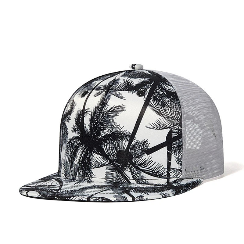 Hip-hop Flat Brim Baseball Cap Breathable Mesh Cap Spring Summer