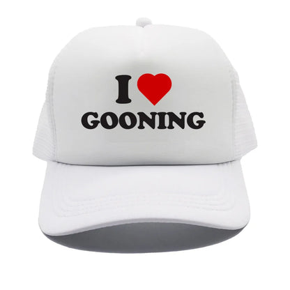 Funny I Love Gooning Baseball Caps Cool Summer Men Mesh