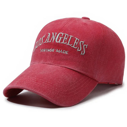 Vintage Distressed ”LOS ANGELESS“ Embroidered Baseball Cap