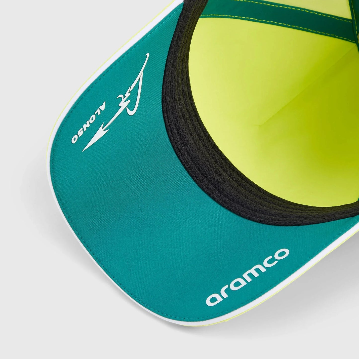 Aston Martin Motorsport Man Racing Hat Fernando Alonso Signature Print Baseball Cap